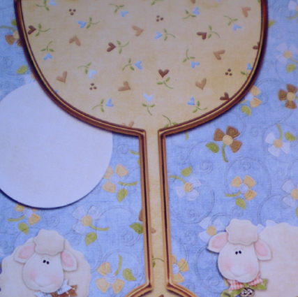 Detalle estampita Detalle torta según estampita
